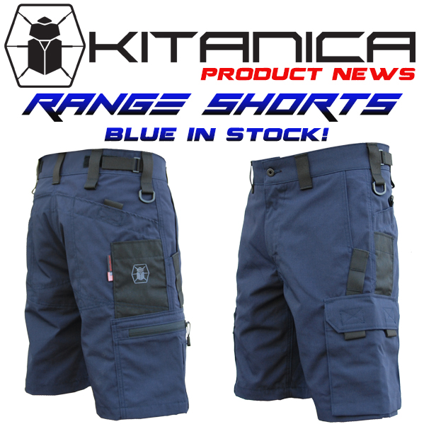 RANGE SHORTS IN BLUE NOW IN STOCK!